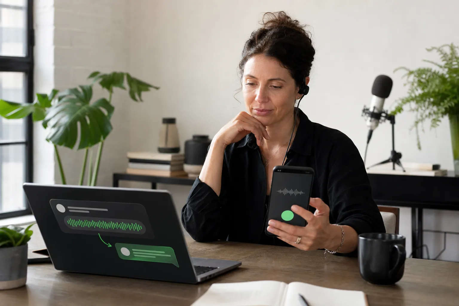 A creator-coach compares an AI voice call with an ongoing private coaching conversation.